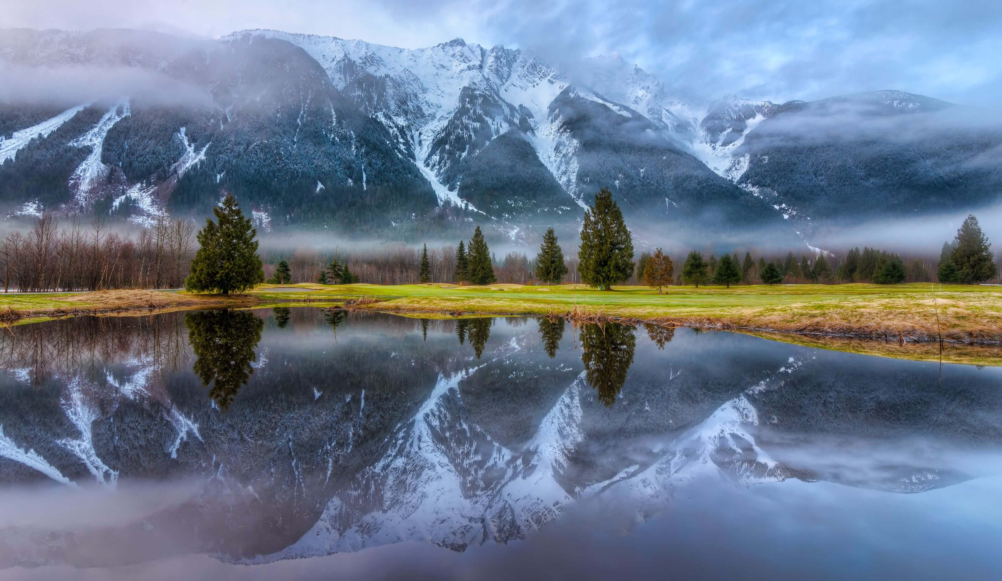The Pemberton valley and surrounding mountains in the Sea-to-Sky.